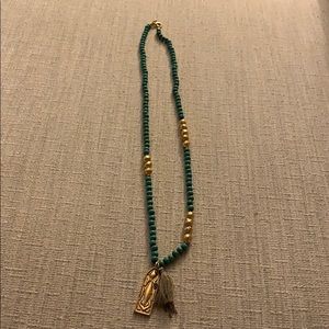 Turquoise and gold necklace